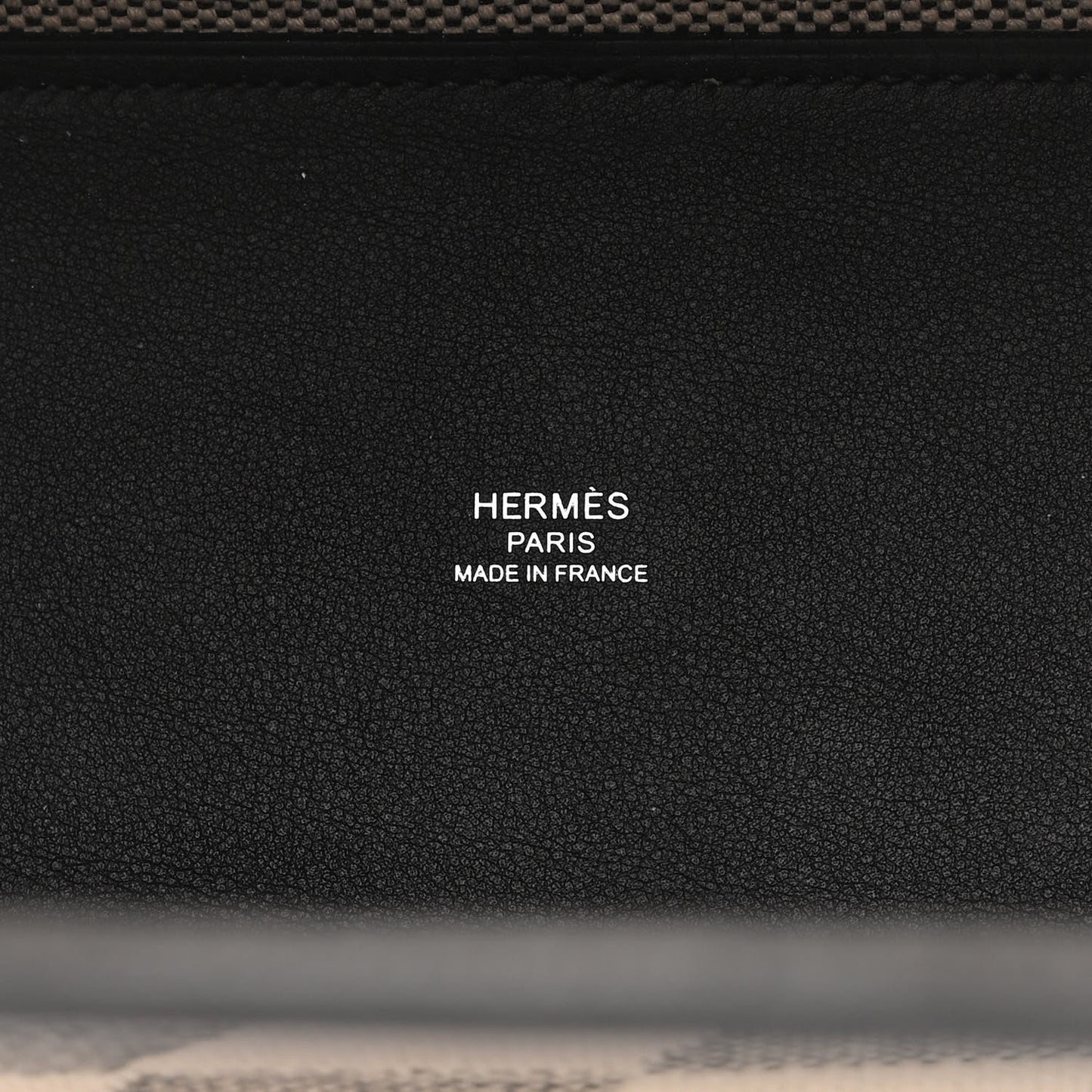 Swift H Canvas Cabas H En Biais 27 Black Ecru