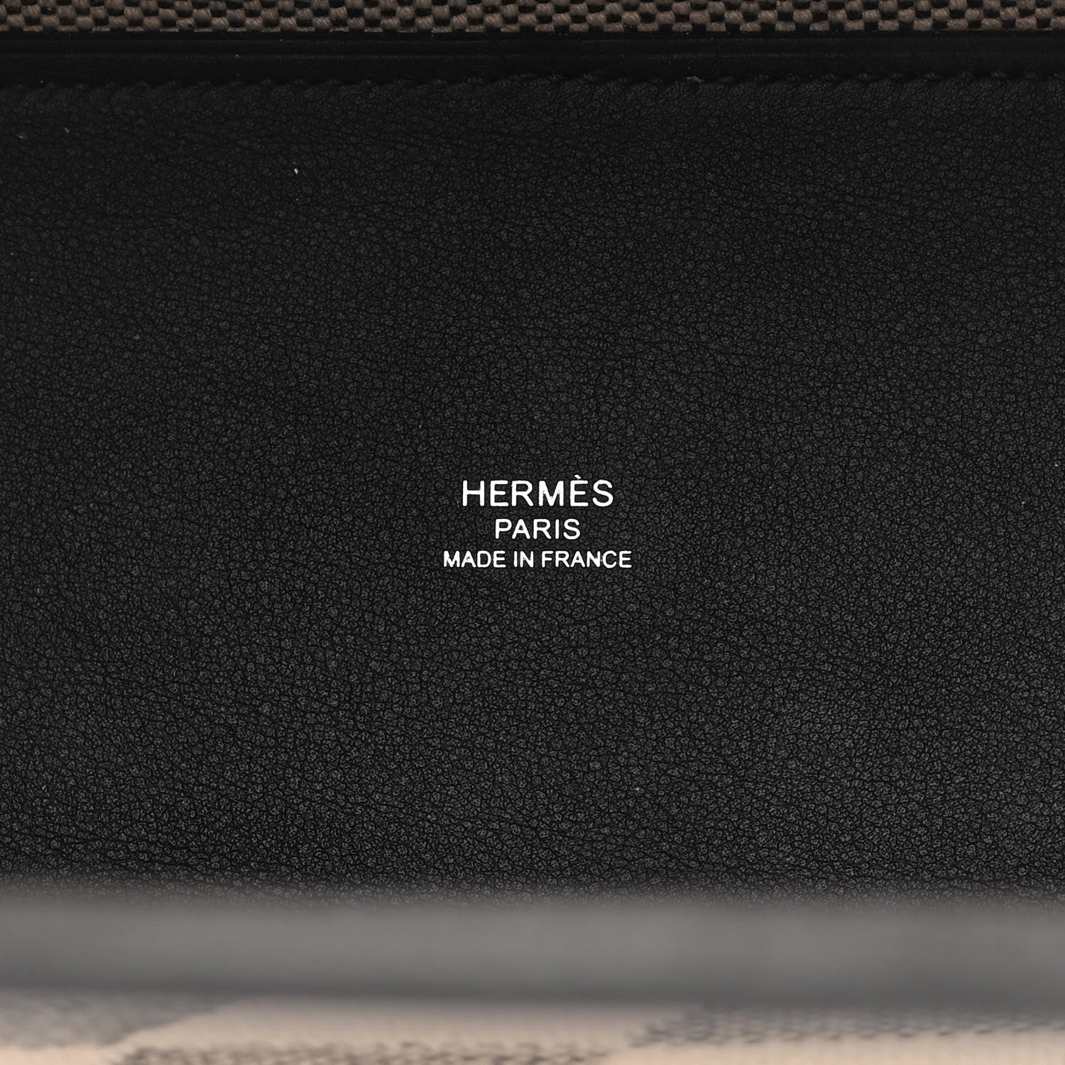 Hermes Swift H Canvas Cabas H En Biais 27 Black Ecru 6 of 11