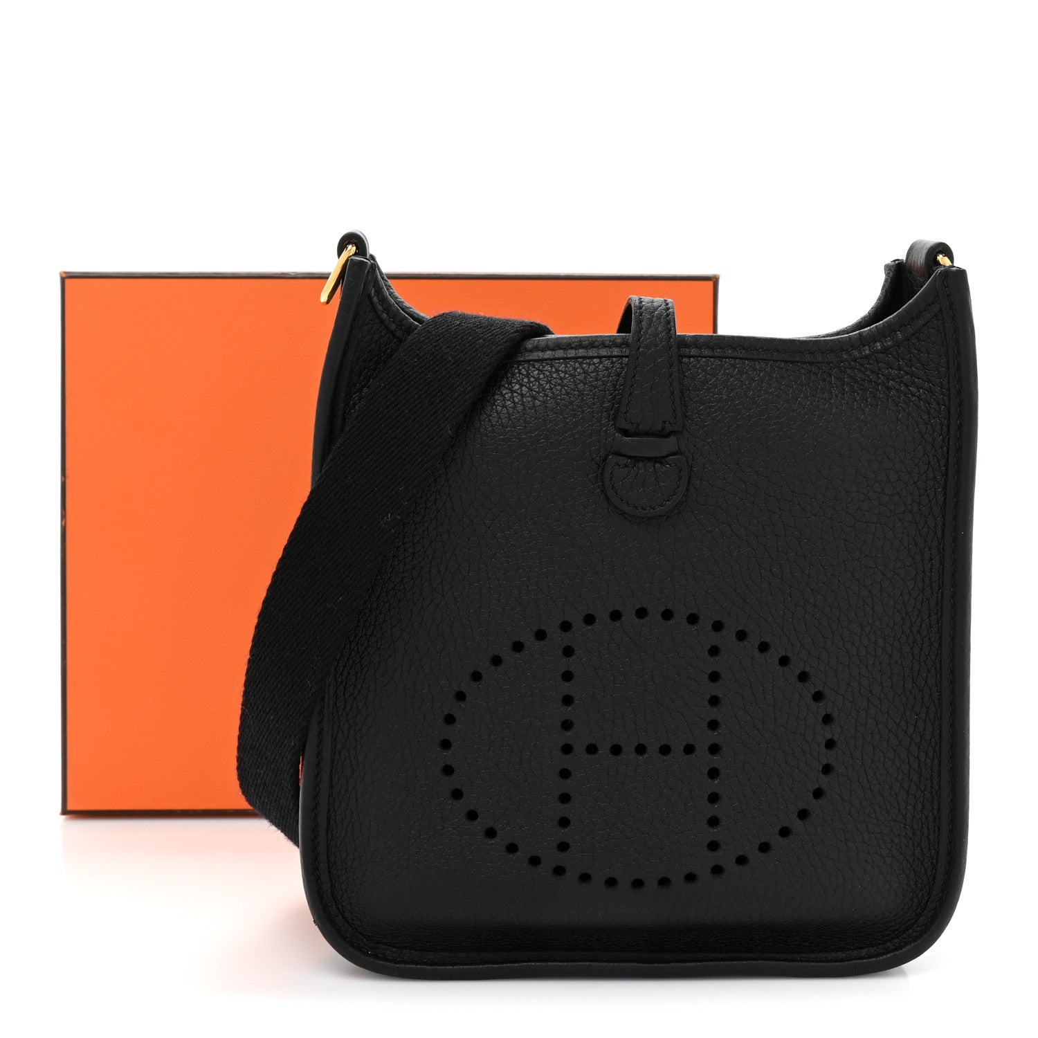 Hermes Taurillon Clemence Evelyne TPM Black 9 of 9