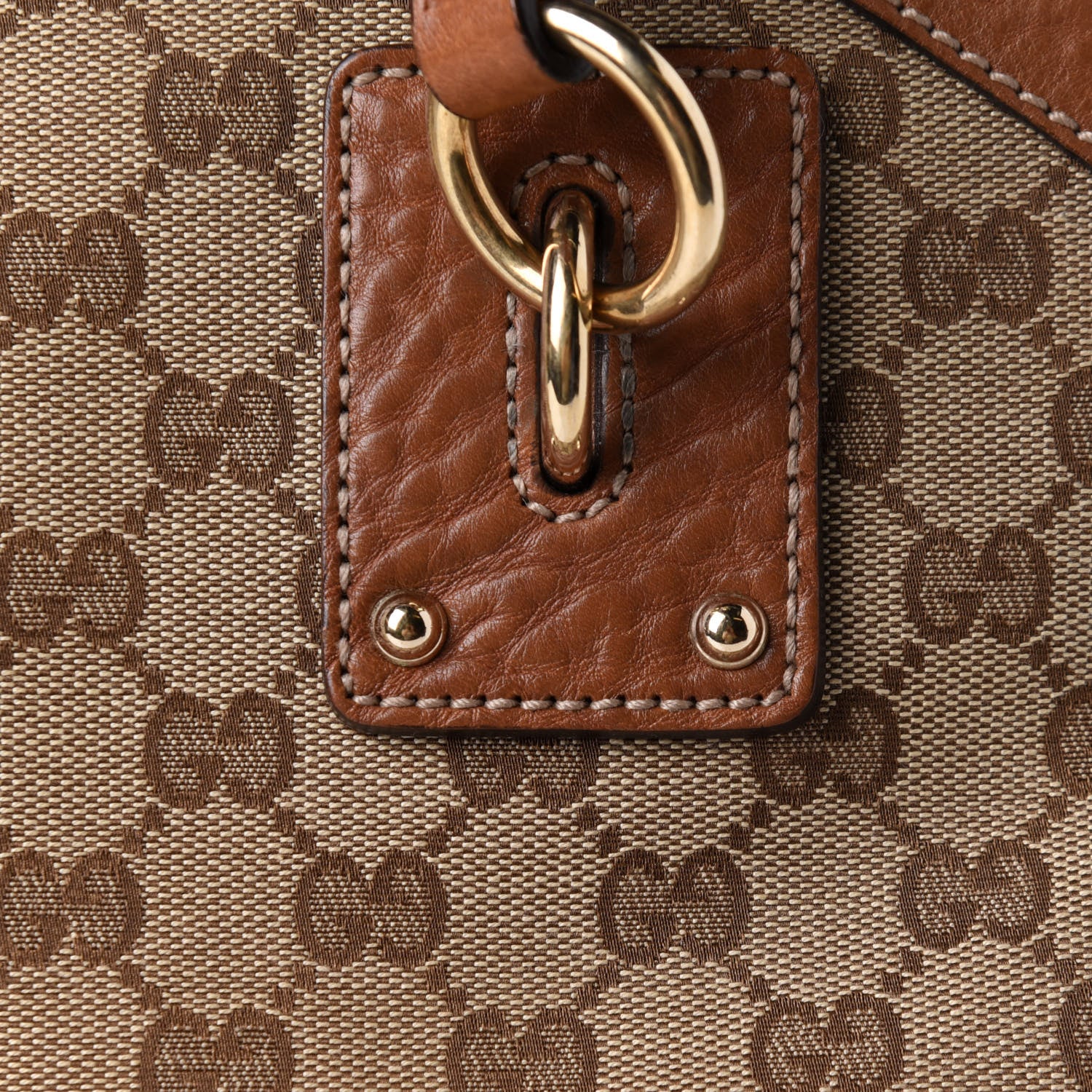 Gucci Monogram Medium Top Handle Bag Brown 8 of 10