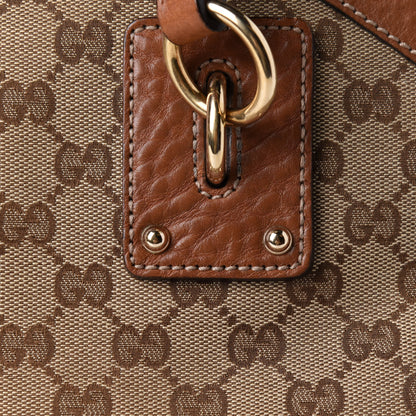 Gucci Monogram Medium Top Handle Bag Brown 8 of 10
