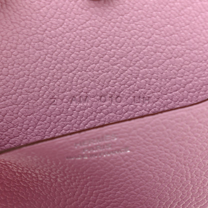 Hermes Chevre Mysore In-The-Loop Wink Card Holder Mauve Sylvestre Bleu Electrique Capucine 7 of 7