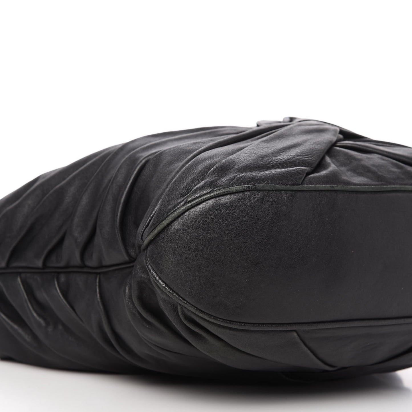 Lambskin Maggie Soft Knot Hobo Black