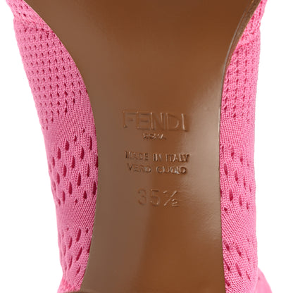 Fendi Technical 3D Mesh FFrame Ankle Boots 35.5 Pink 6 of 8