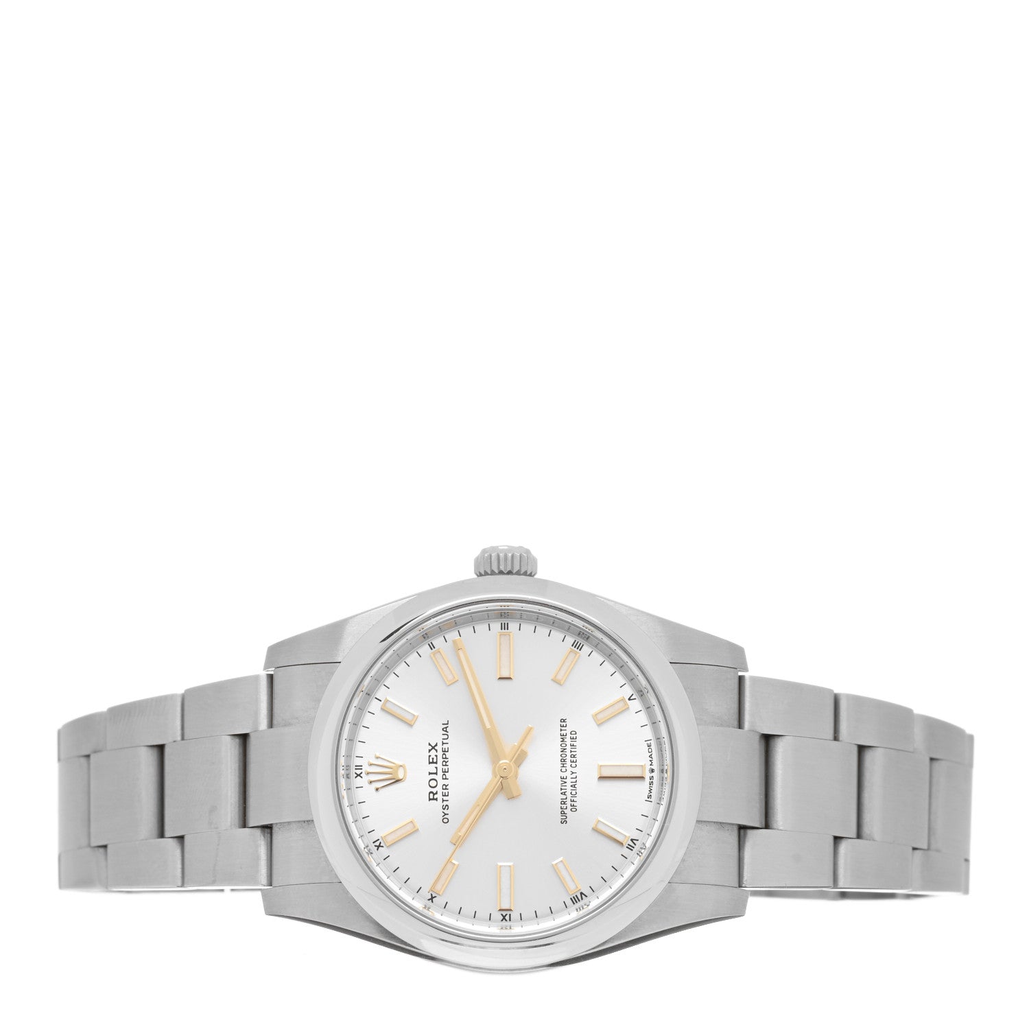 Rolex Stainless Steel 34mm Oyster Perpetual Watch Silver 124200 2 of 5