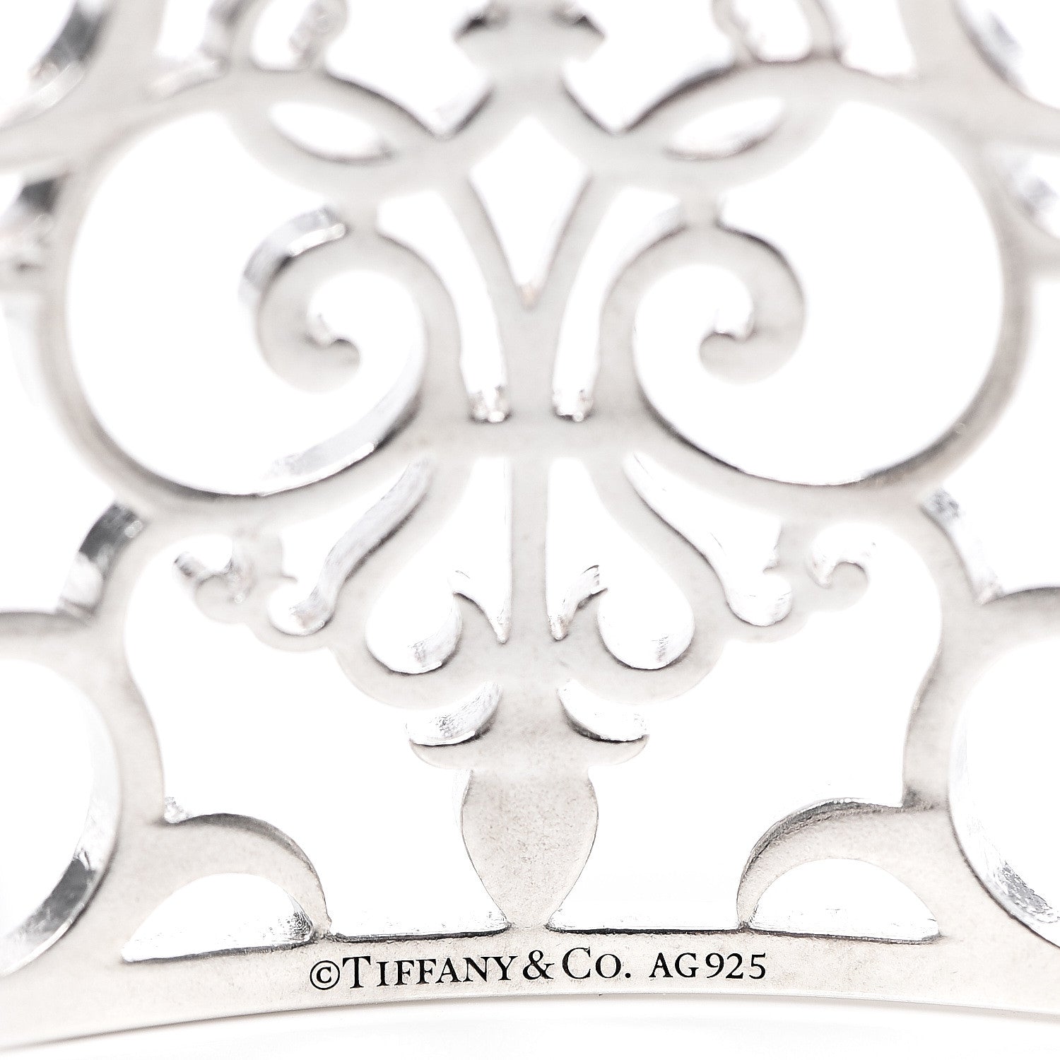 Tiffany Sterling Silver Wide Enchant Cuff Bracelet 3 of 3