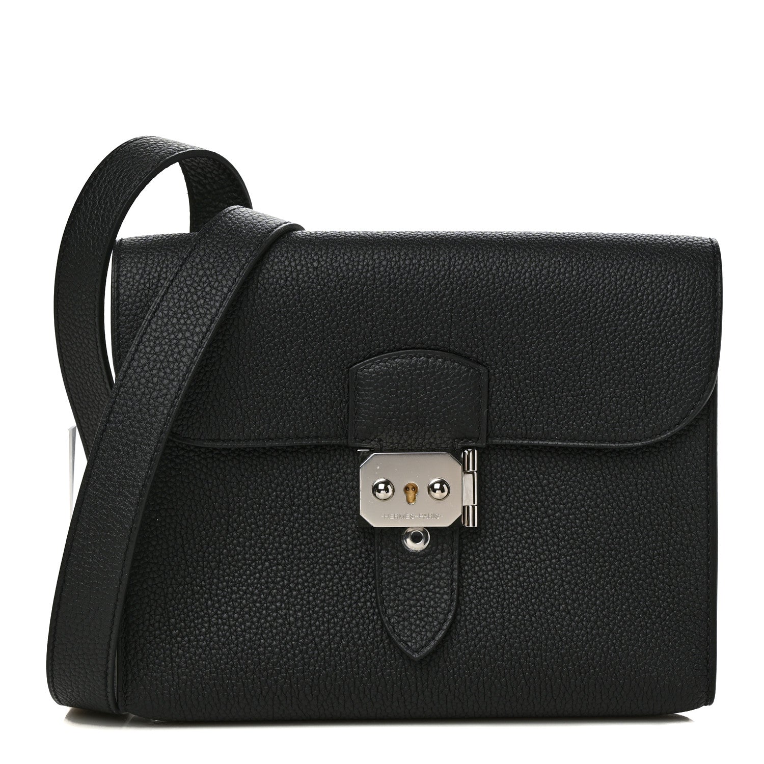 Hermes Togo Sac A Depeches 21 Messenger Bag Black 1 of 10