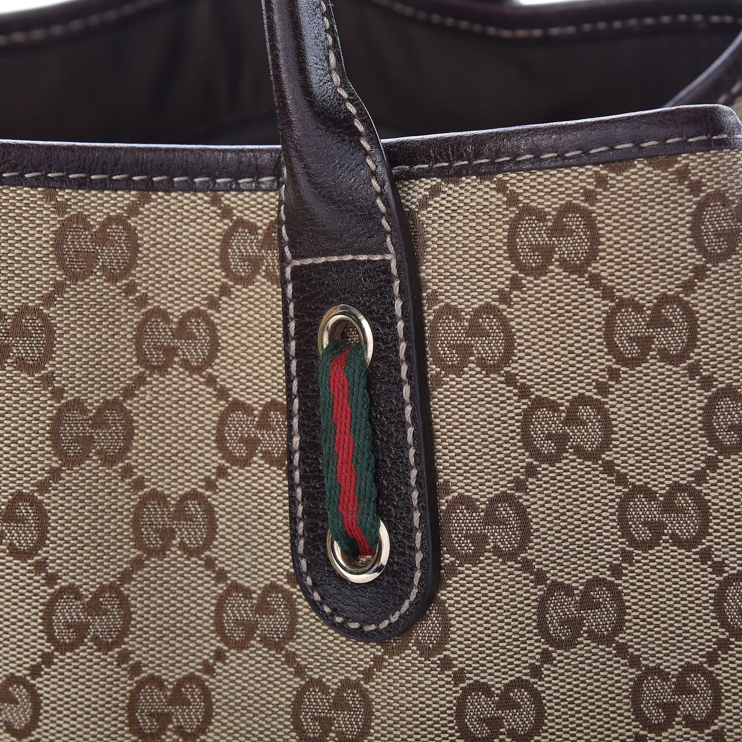 Monogram Medium Princy Tote Dark Brown
