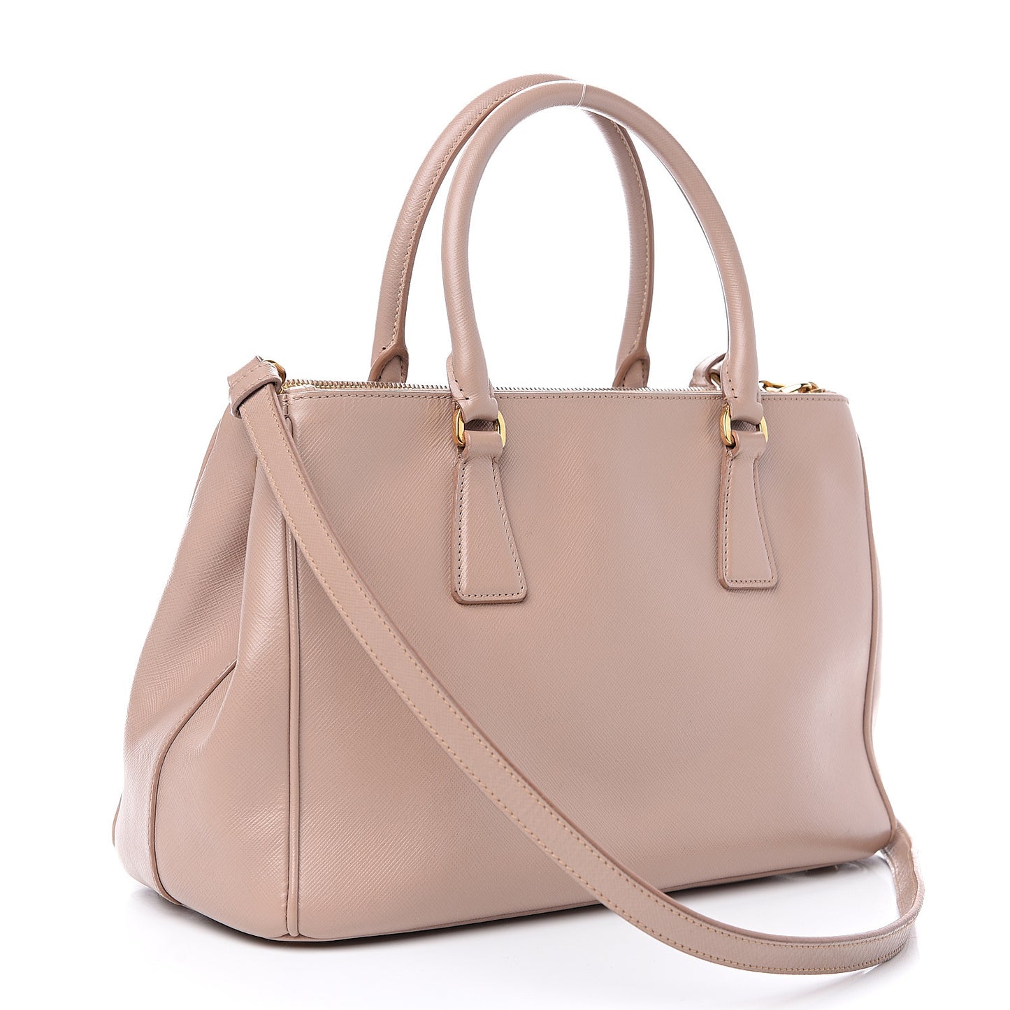 Saffiano Small Galleria Double Zip Tote Cammeo