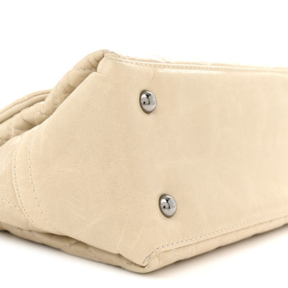 Chanel Glazed Calfskin Quilted Medium Lady Pearly Flap Light Beige 9 of 11