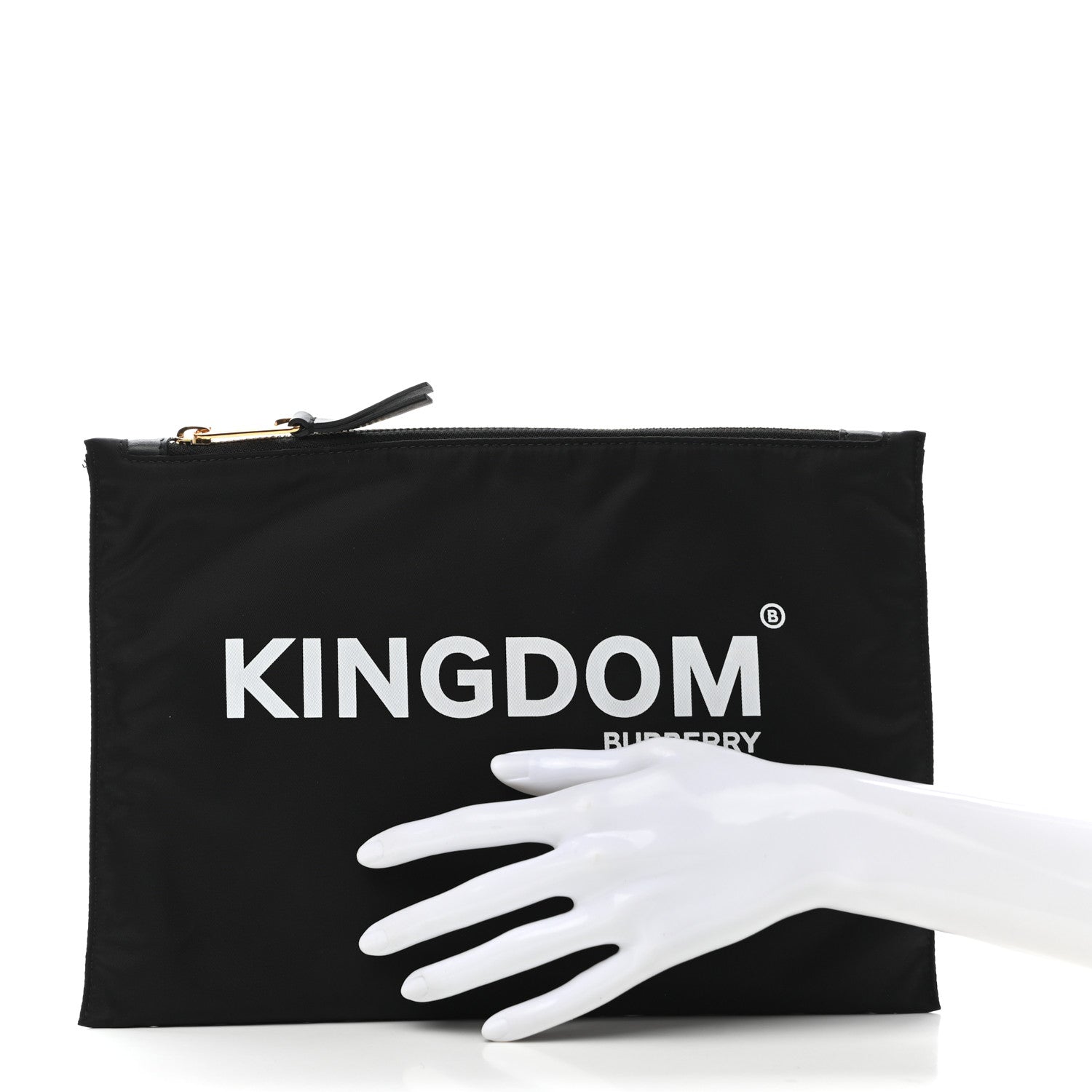 Burberry Nylon Kingdom Flat Pouch Black 2 of 8