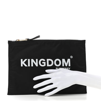 Burberry Nylon Kingdom Flat Pouch Black 2 of 8