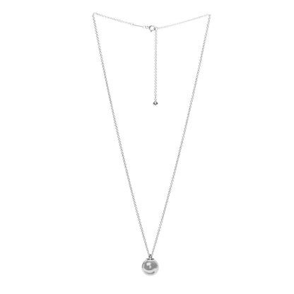 Tiffany Sterling Silver 12.75mm HardWear Ball Pendant Necklace 3 of 7