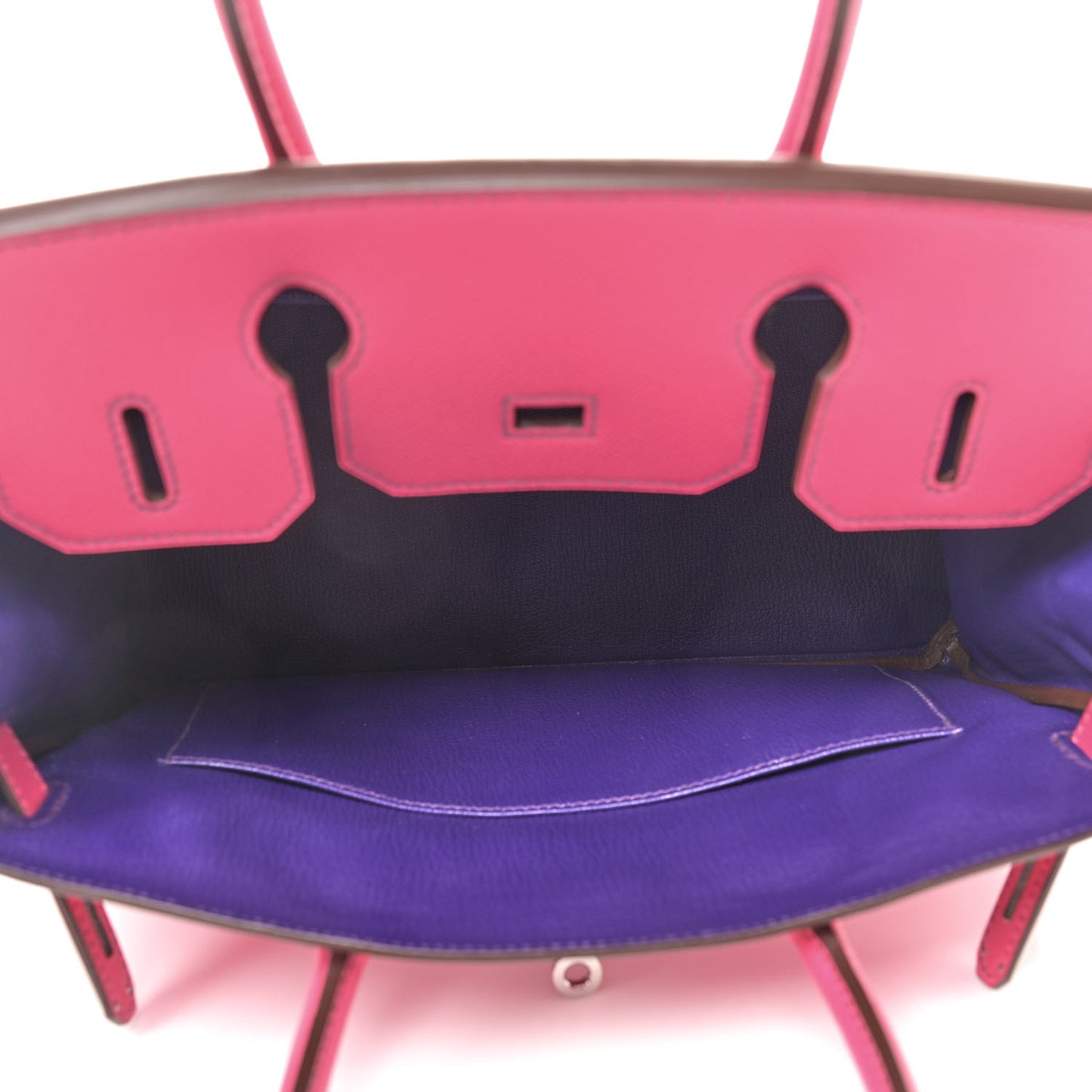 Epsom Horseshoe Birkin 30 Rose Tyrien Iris