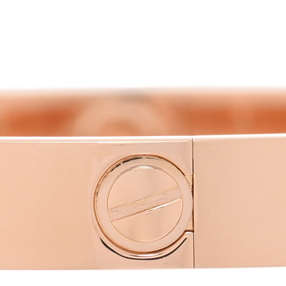 Cartier 18K Pink Gold 4 Diamond LOVE Bracelet 16 4 of 7