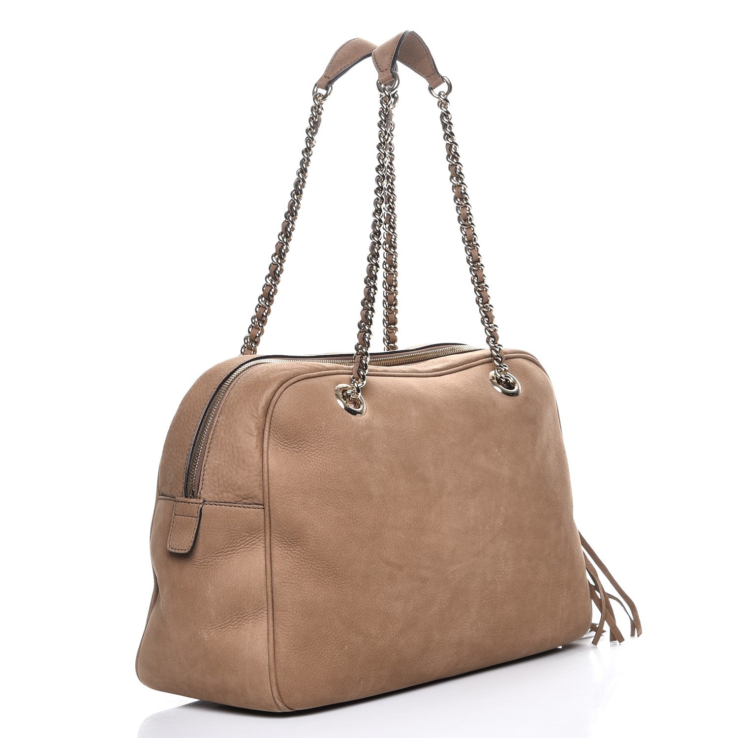 Gucci Vitello Range Medium Soho Bowler New Fango 3 of 14