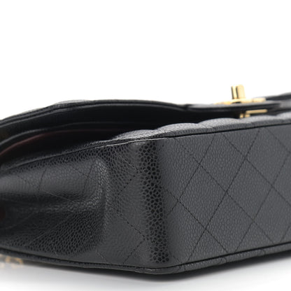 Chanel Caviar Quilted Medium Double Flap Black 9 of 11