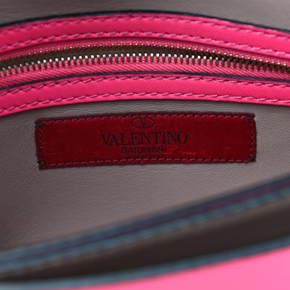 Valentino Garavani Nappa Rockstud Wristlet Clutch Fuxia Fluo 7 of 19