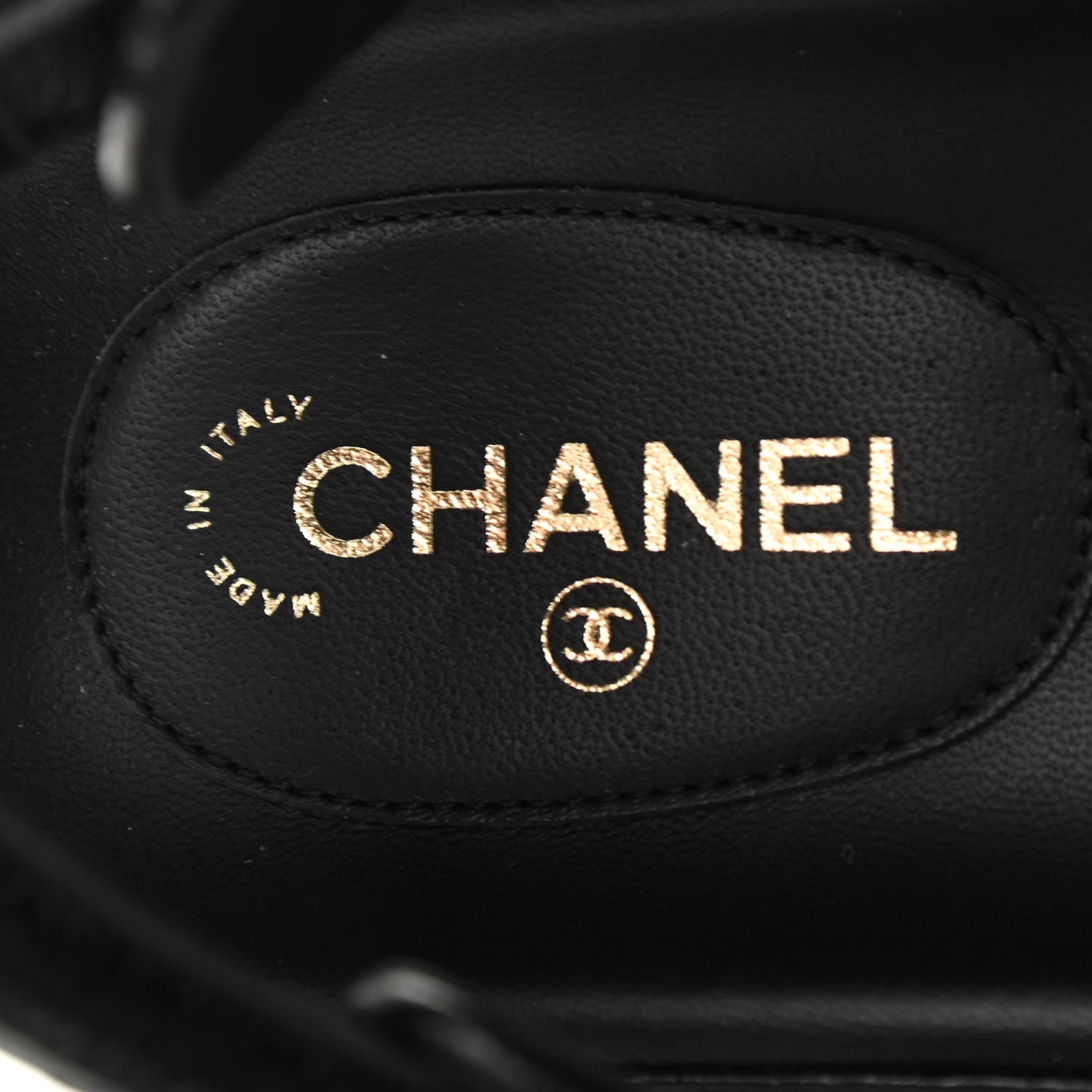 Chanel Grained Calfskin Velcro Dad Sandals 39 Black 6 of 8