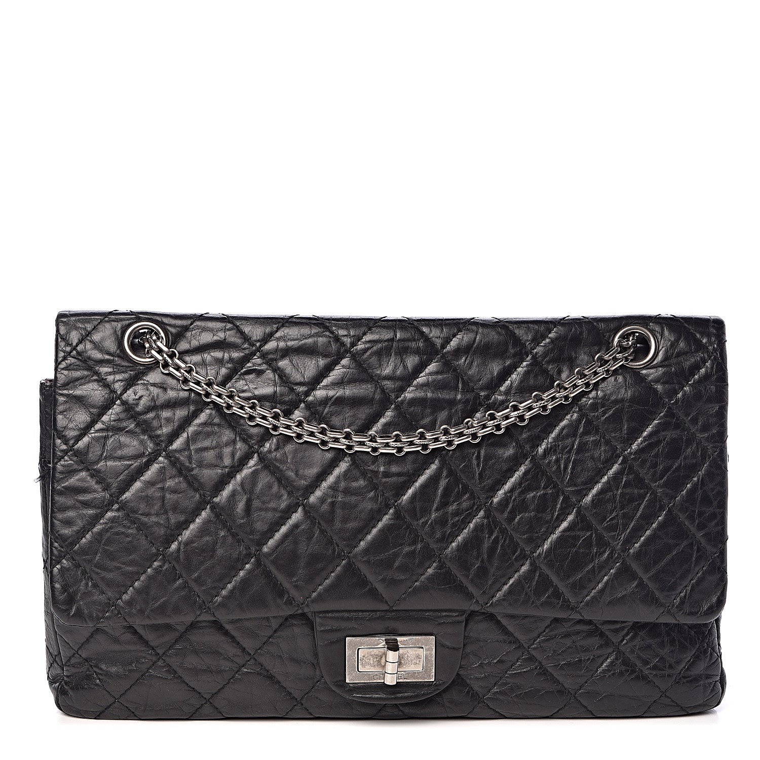 Chanel Aged Calfskin Quilted 2.55 Reissue 227 Flap Black 2 of 15
