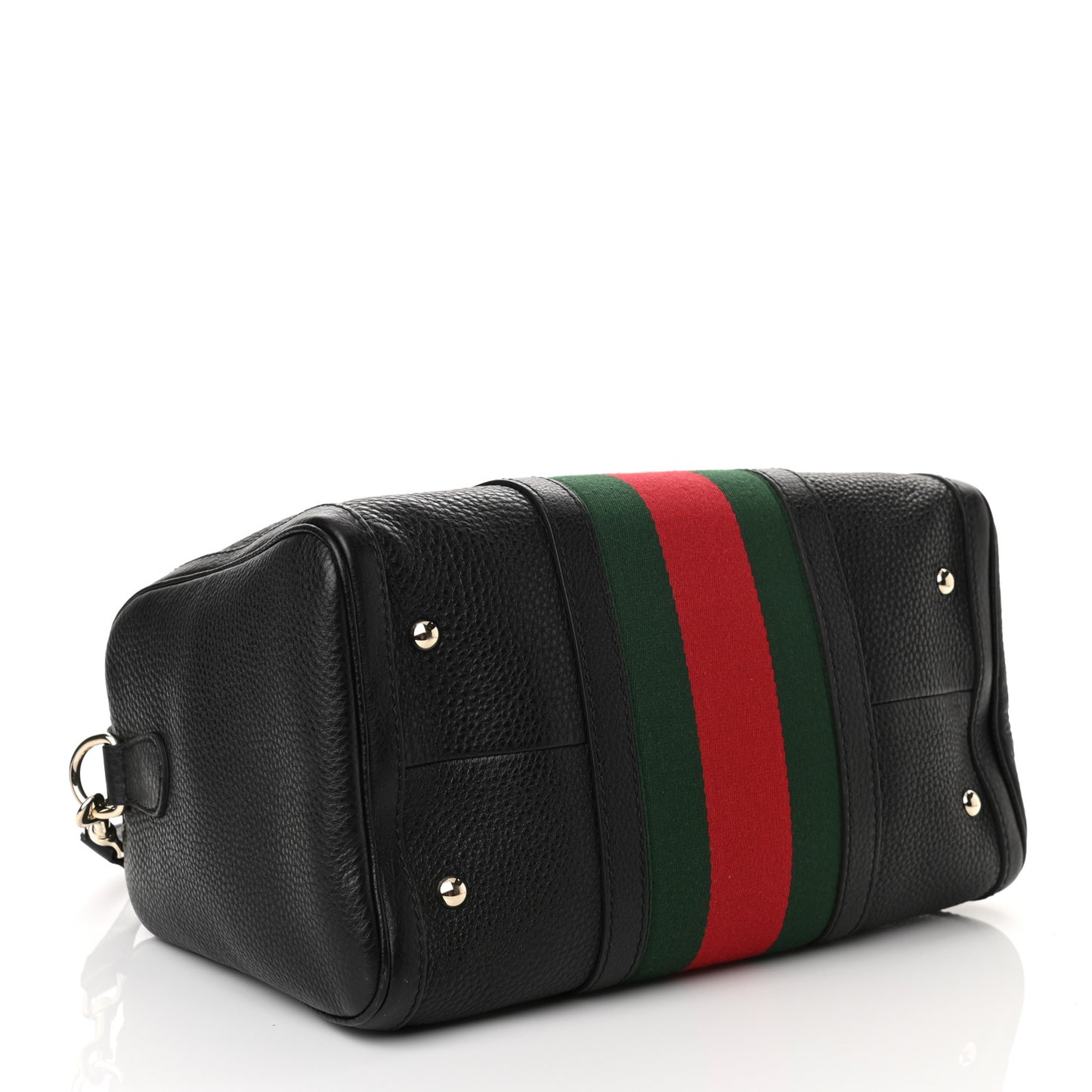 Calfskin Vintage Web Medium Boston Black