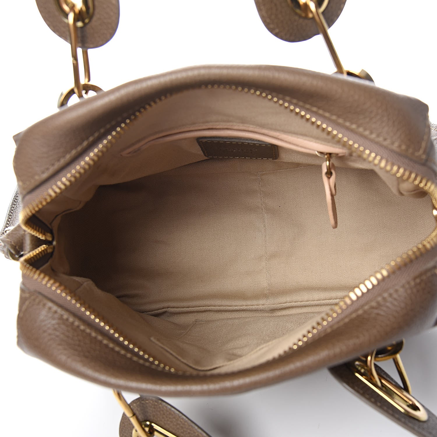 Chloe Calfskin Small Paraty Barbour Khaki 5 of 12
