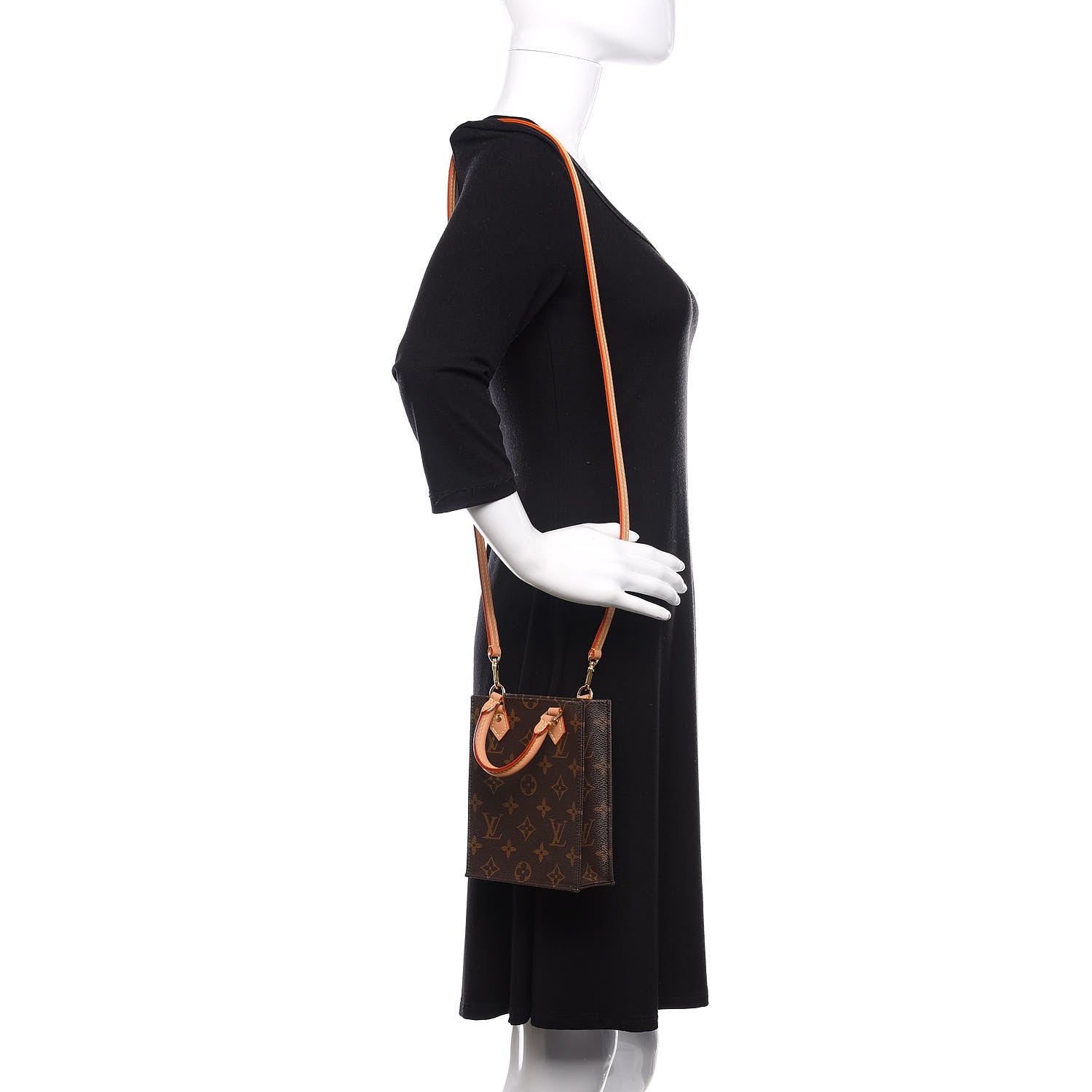 Louis Vuitton Monogram Petit Sac Plat 2 of 10