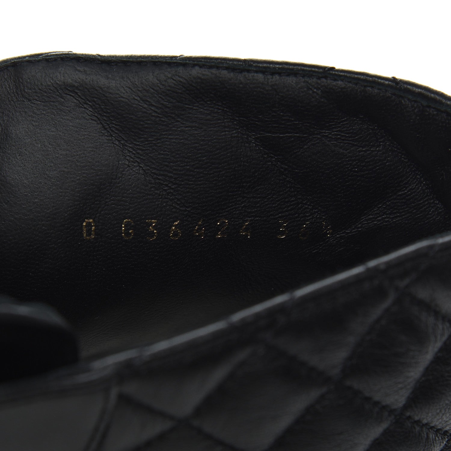 Chanel Shiny Lambskin Quilted Lace Up Combat Boots 36.5 Black 8 of 17
