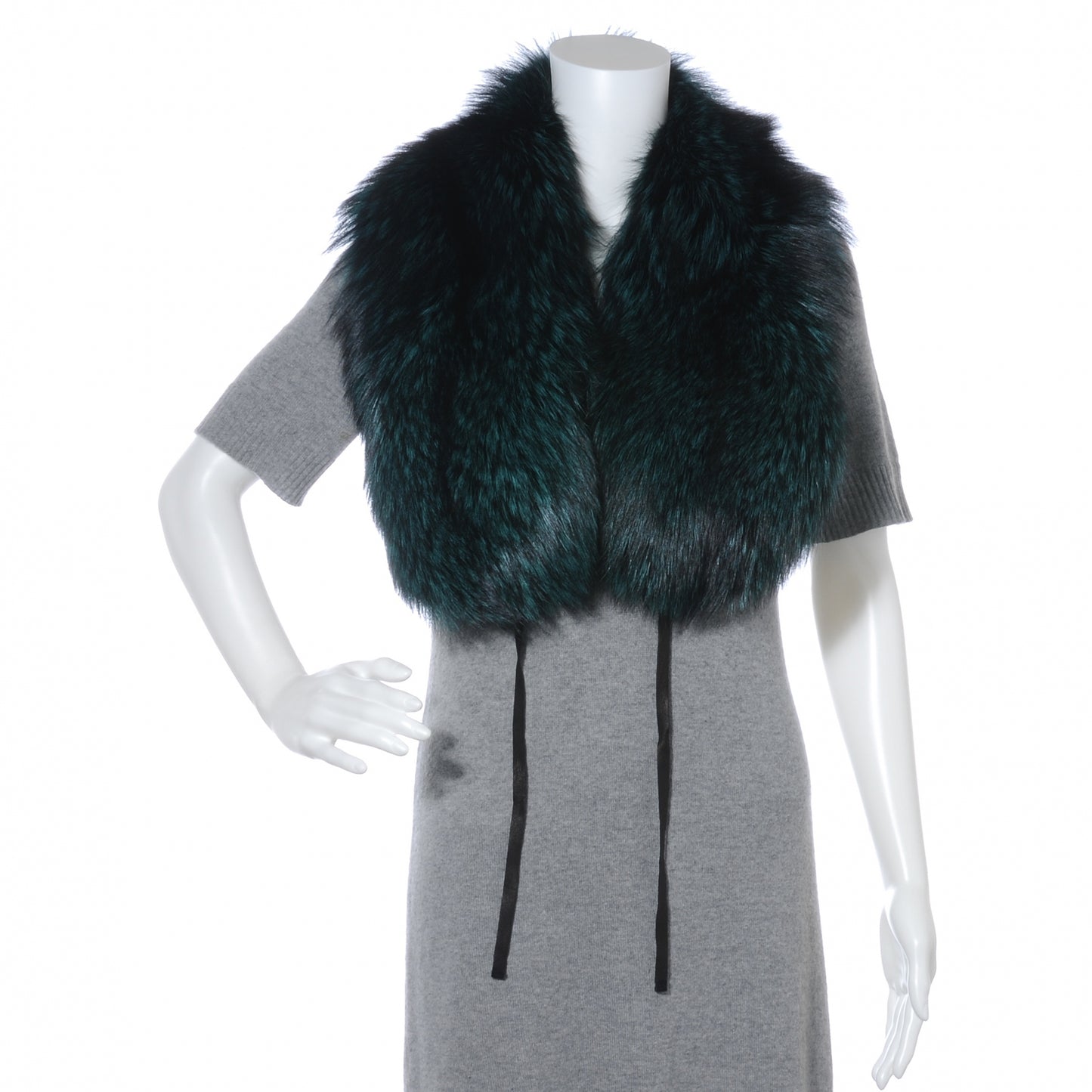 Dyed Fox Fur Stole Scarf