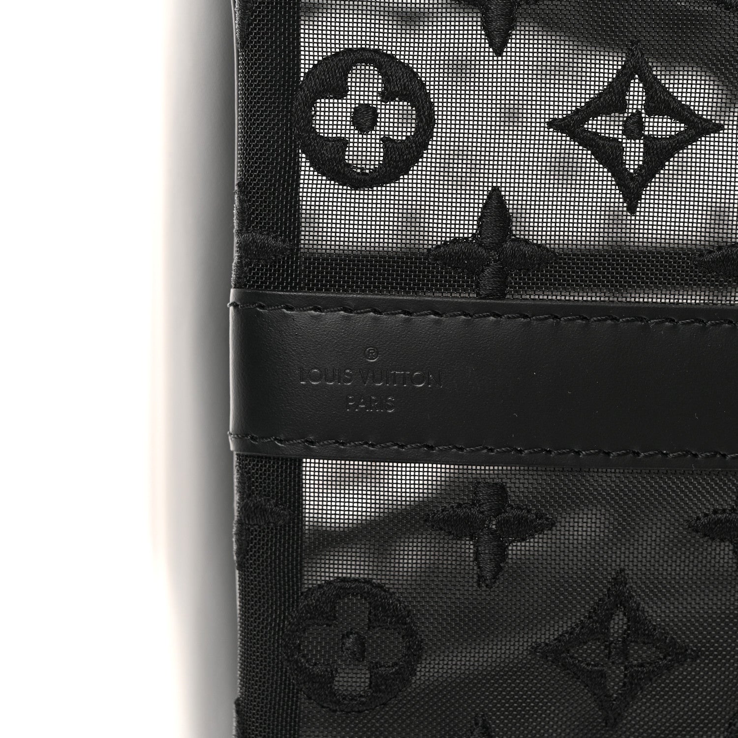 Louis Vuitton Monogram See Through Keepall Bandouliere 50 Black 11 of 11