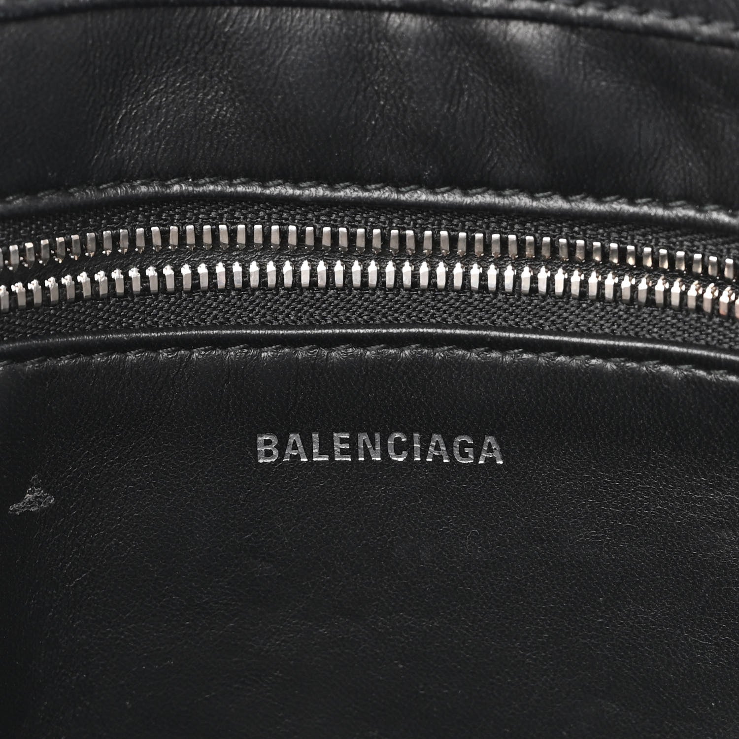 Balenciaga Shiny Day Calfskin Logo XS Triangle Chain Duffle Bleu Roi White 6 of 10