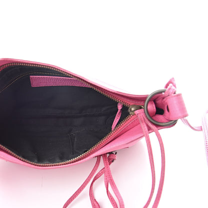 Balenciaga Agneau Lizard Embossed Classic Hardware Hip Hip Pink 5 of 14