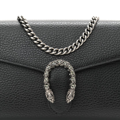 Gucci Calfskin Mini Dionysus Chain Wallet Black 8 of 11