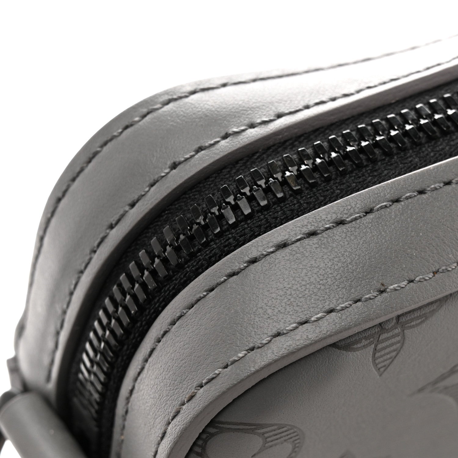 Louis Vuitton Calfskin Monogram Shadow Trio Messenger Anthracite Gray 14 of 15