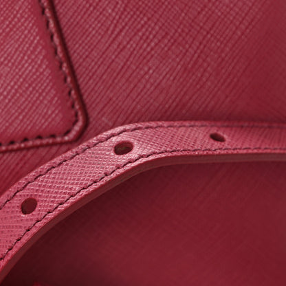 Prada Saffiano Lux Bowler Peonia 14 of 15