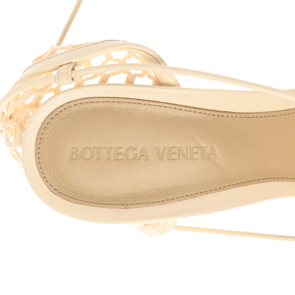 Bottega Veneta Mesh Nappa Stretch Ankle Tie Sandals 38 Toile 7 of 7