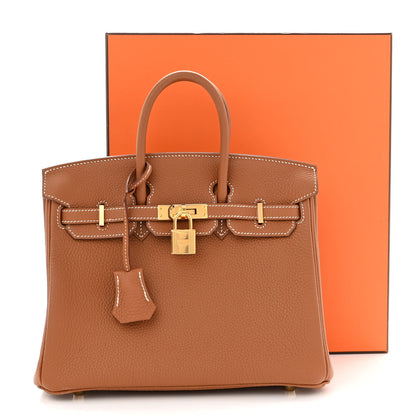 Hermes Togo Birkin 25 Gold 11 of 11