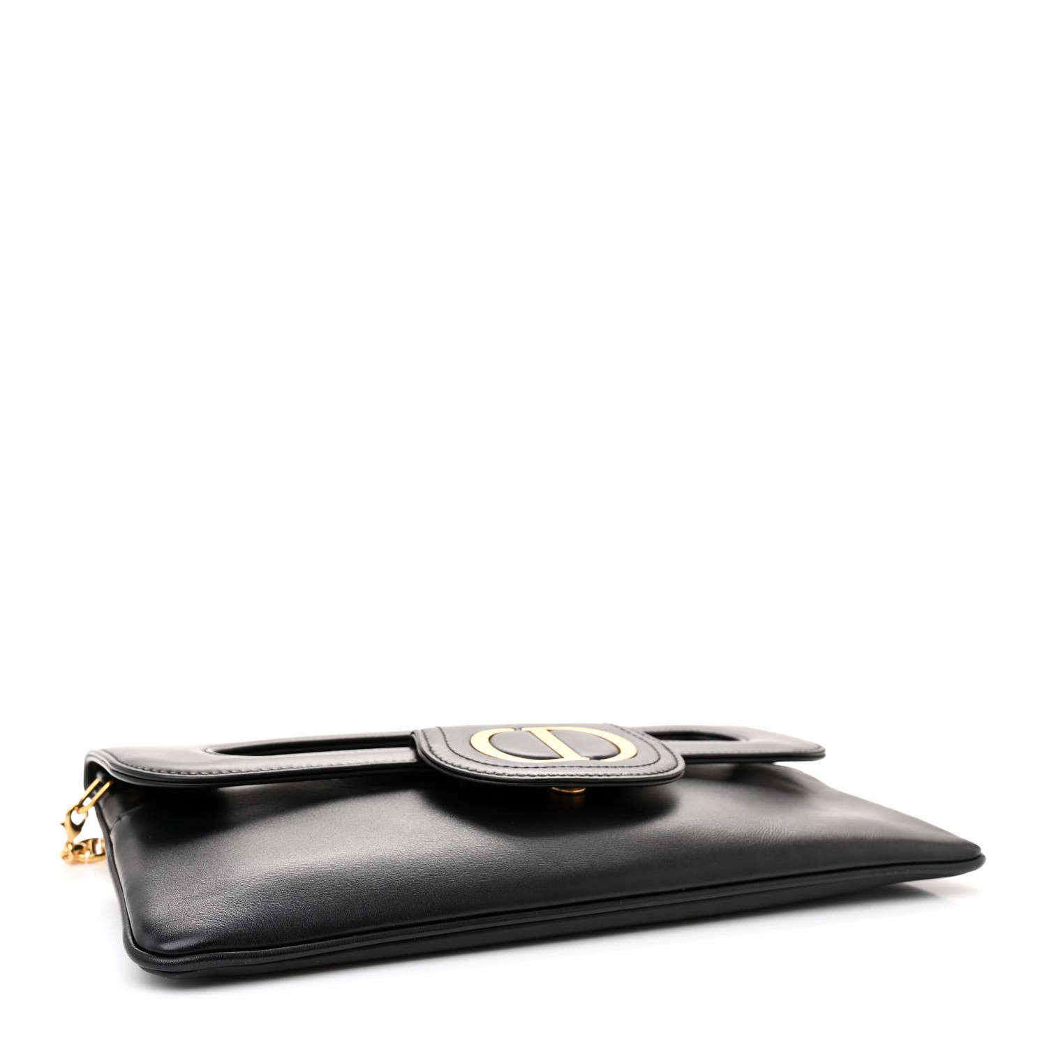 Christian Dior Smooth Calfskin Medium Diordouble Chain Bag Black 4 of 12