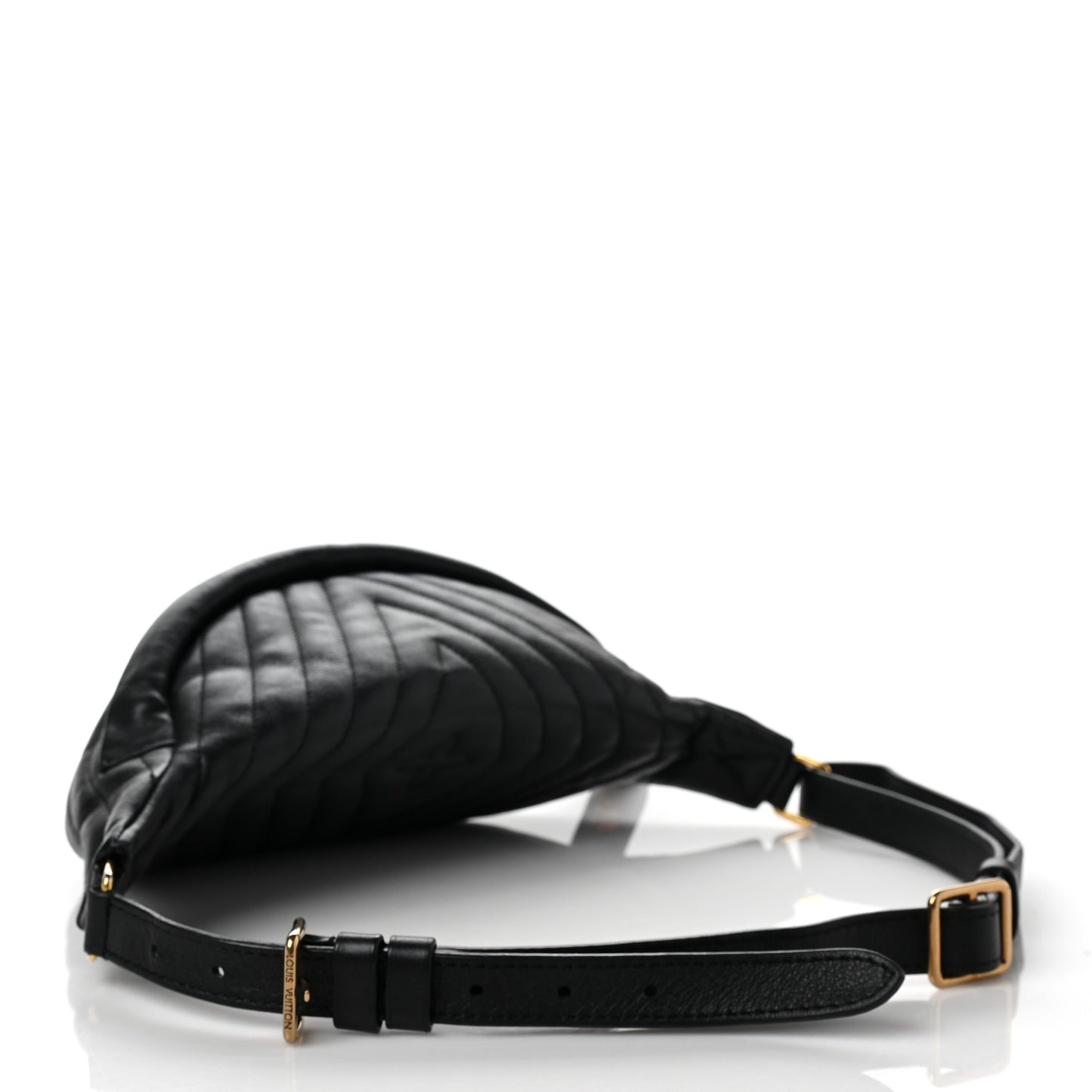 Calfskin Quilted New Wave Bumbag Black