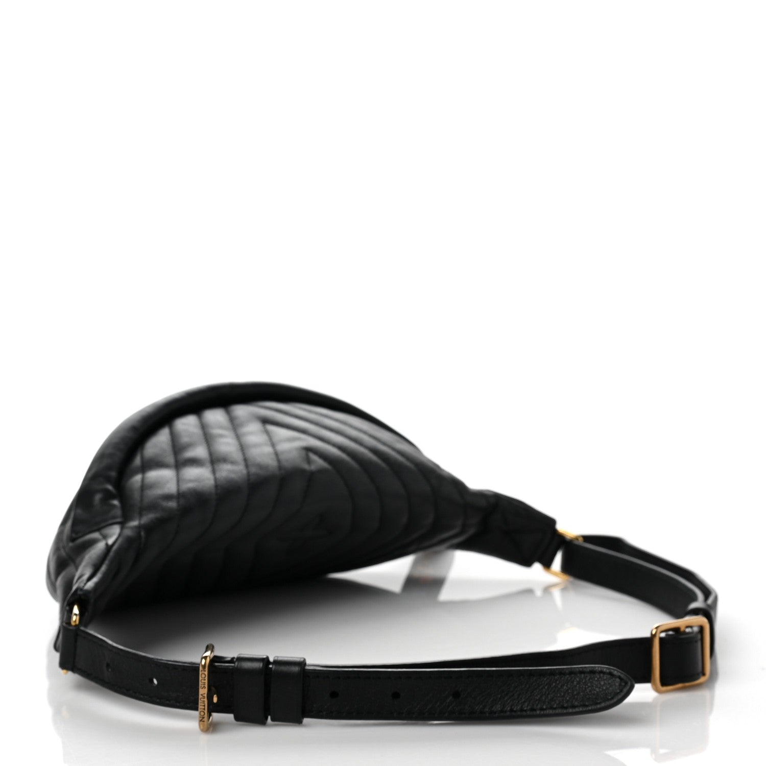 Louis Vuitton Calfskin Quilted New Wave Bumbag Black 3 of 8