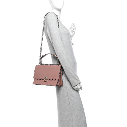 Fendi Vitello Liberty Scalloped Studded Kan I Shoulder Bag English Rose 2 of 11