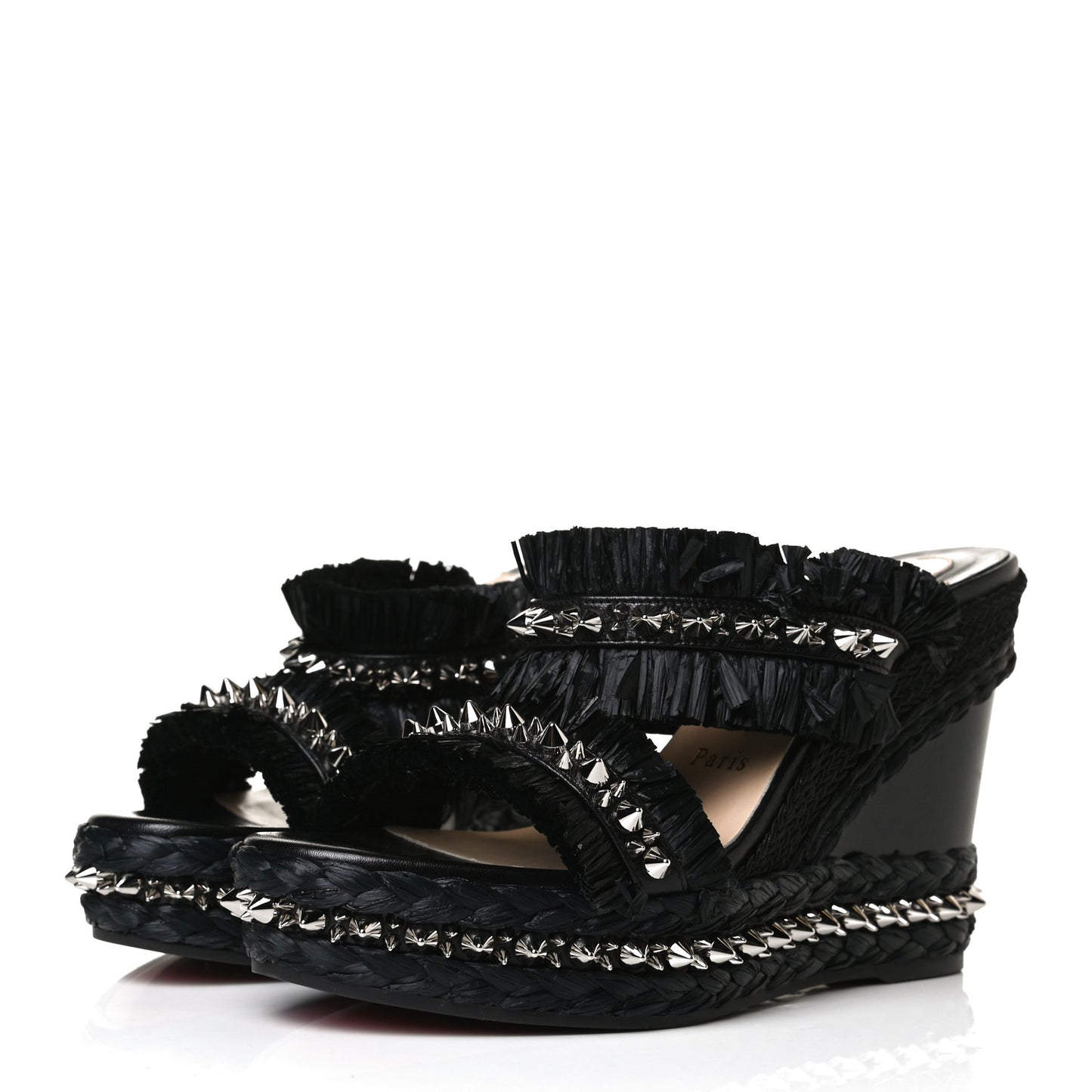 Voltinoudou 110mm Tie Cruise Raffia Spike Wedge 38