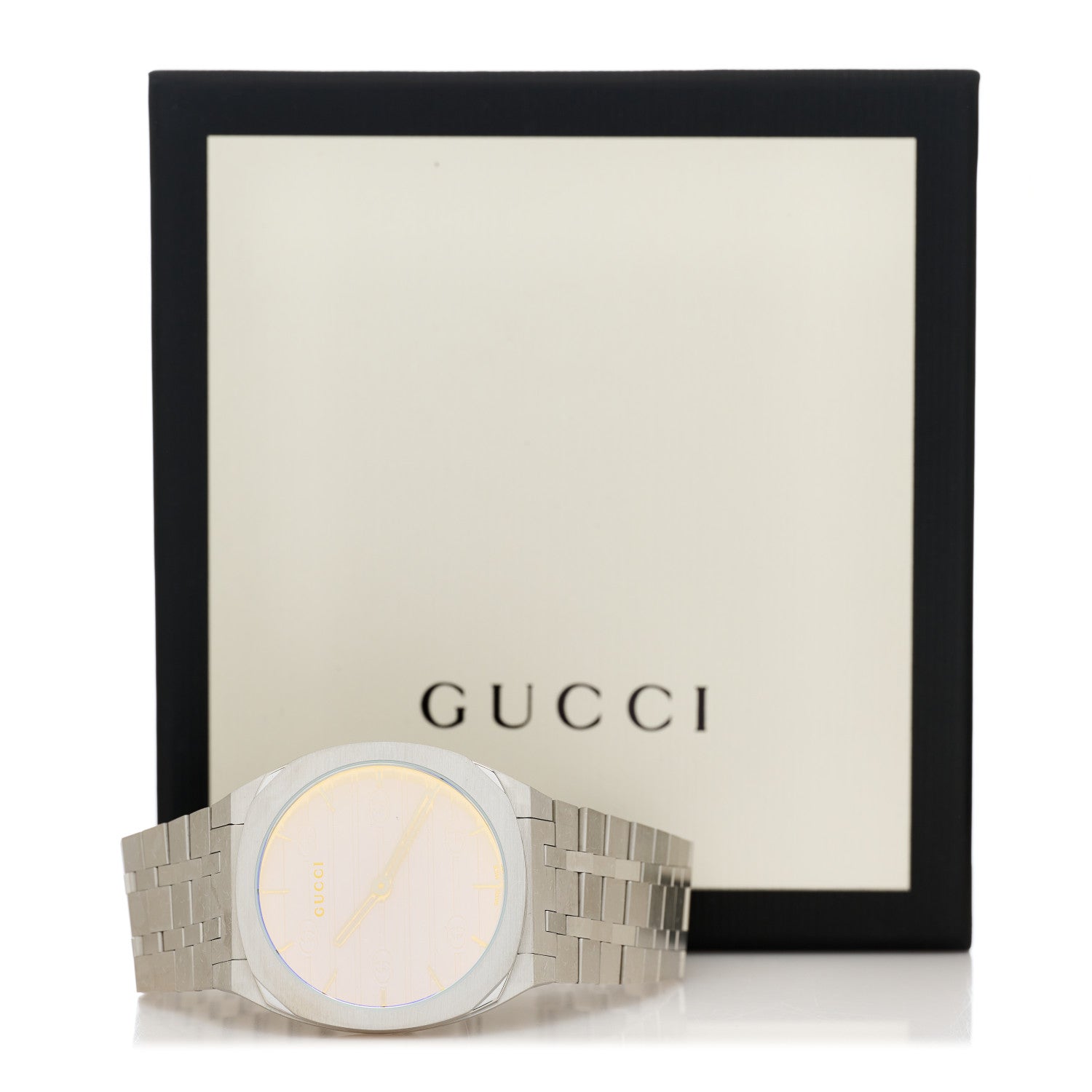 Gucci Stainless Steel 38mm 25H Quartz Watch Blue 6 of 6