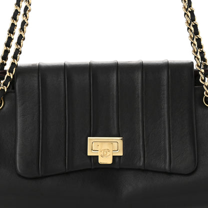 Chanel Lambskin Vertical Quilt Small Accordion Flap Black 8 of 11