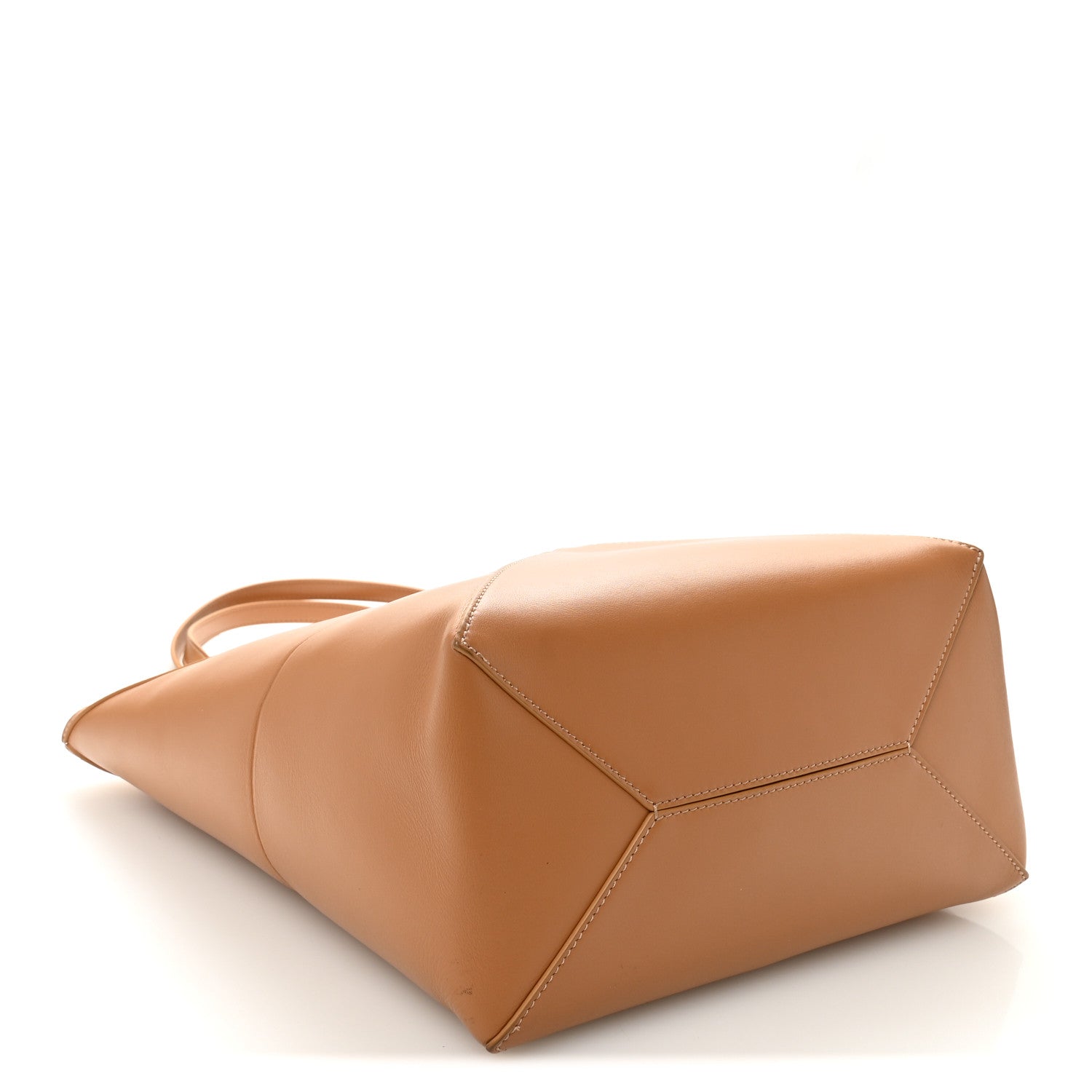 Loewe Shiny Calfskin Medium Puzzle Fold Tote Warm Desert 4 of 9