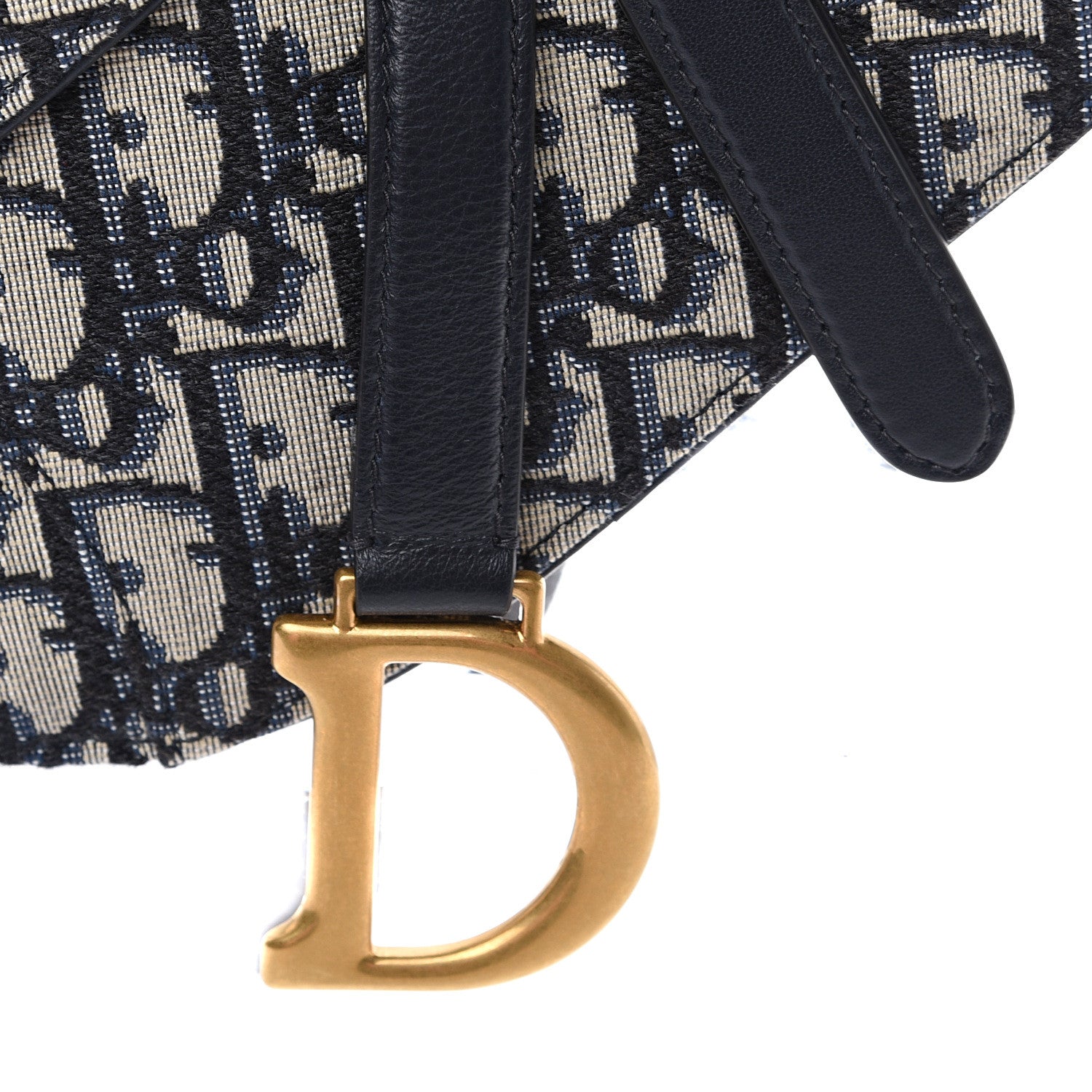 Christian Dior Oblique Saddle Belt Bag Blue 8 of 10