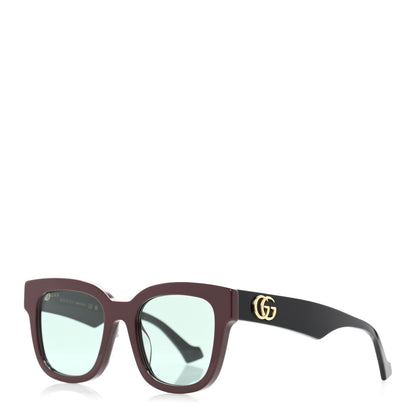 Gucci Rectangle 52mm Frame Sunglasses GG0998S Burgundy 1 of 9
