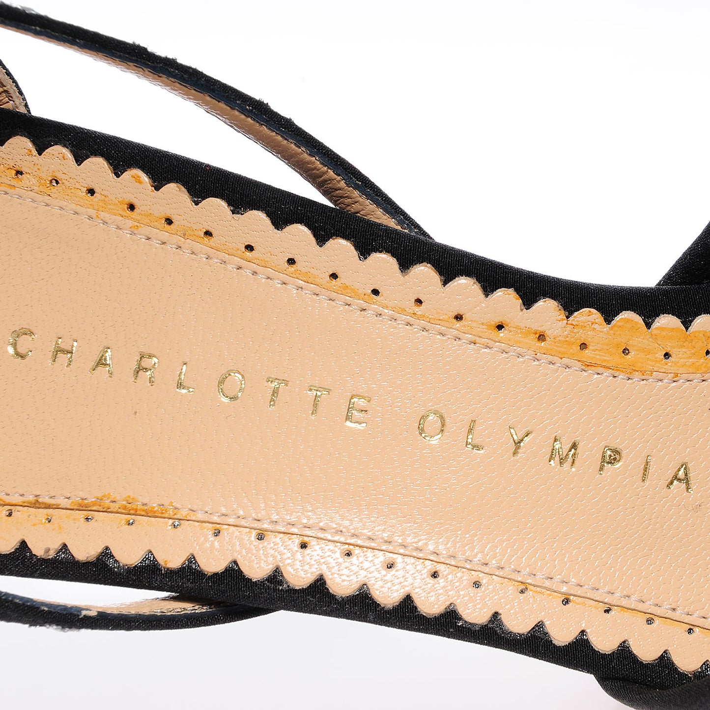 CHARLOTTEOLYMPIACrepeSatinParisAnkleStrapPlatformSandals38Black
