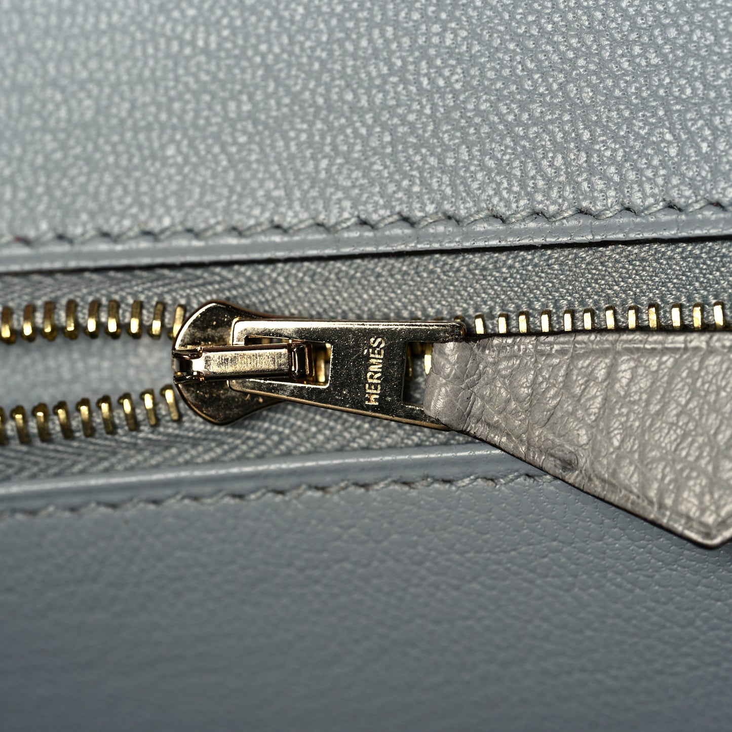 Ostrich Horseshoe Birkin 30 Rouge Vif Bleu Glacier