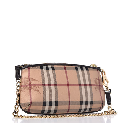 Burberry Haymarket Check Clara Pochette Chocolate 3 of 10